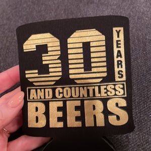 30th birthday koozies